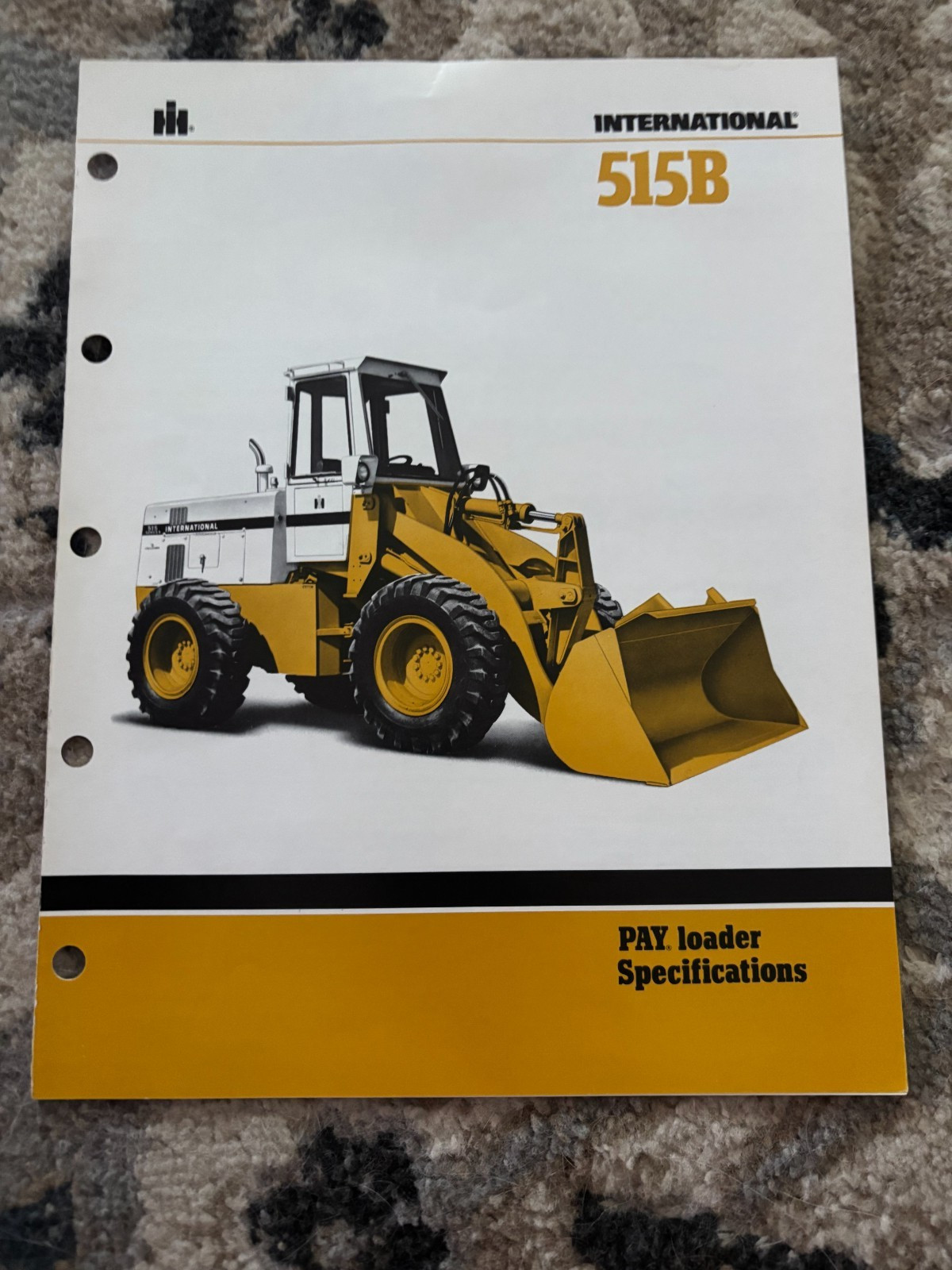 International Harvester Hough 515B PayLoader Wheel Loader Brochure FCCA25