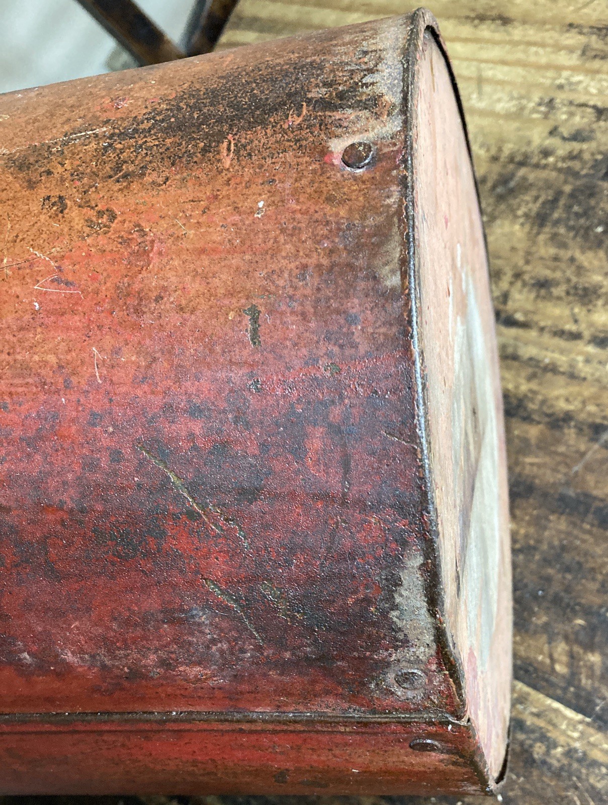 VERY RARE McCormick Twine Grain Binder Feeder Can 1800&rsquo;s Antique HARD TO FIND