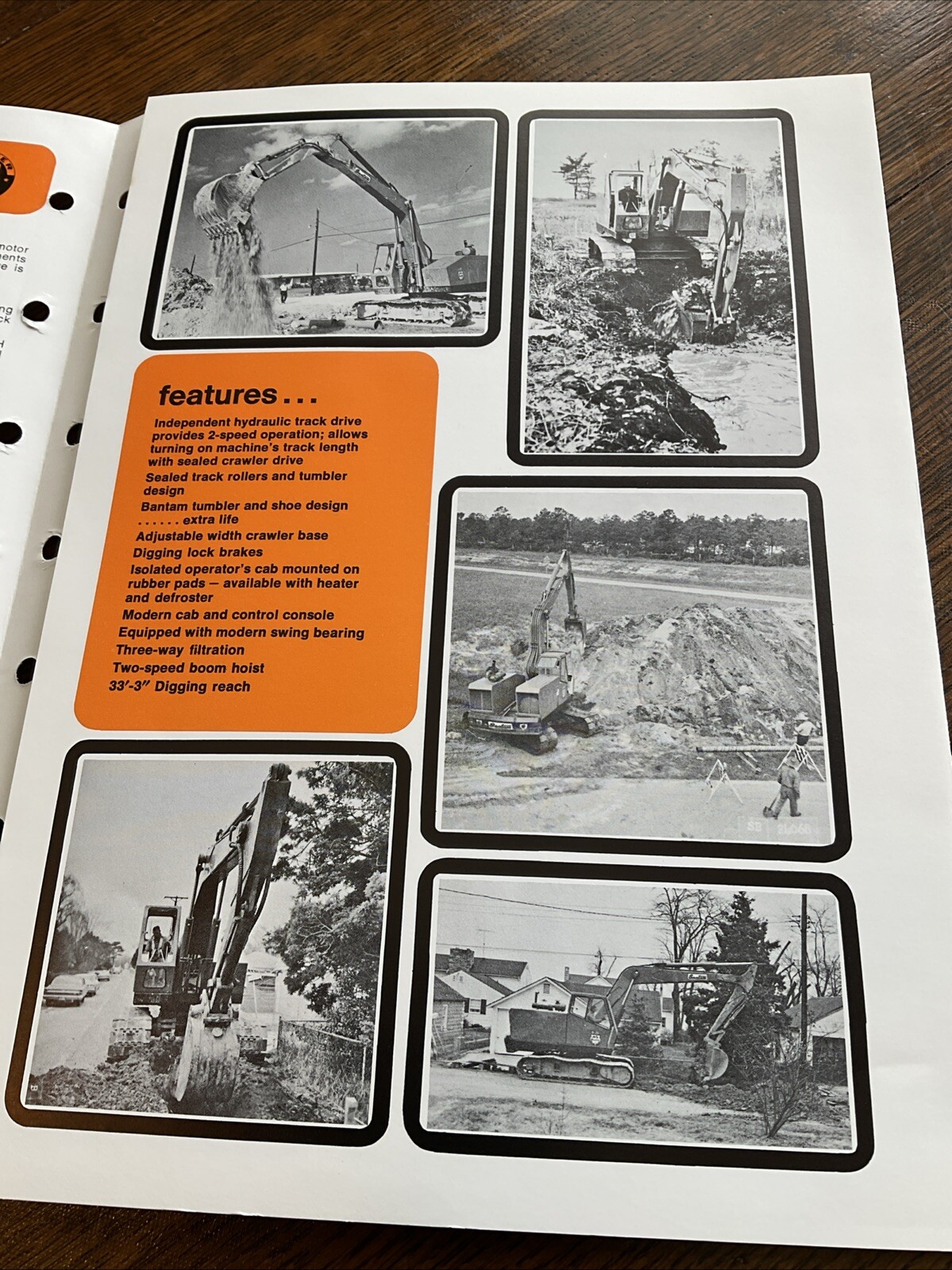 Bantam, C475 Hydraulic Backhoe Excavator Sales Brochure With Capacity Calculator
