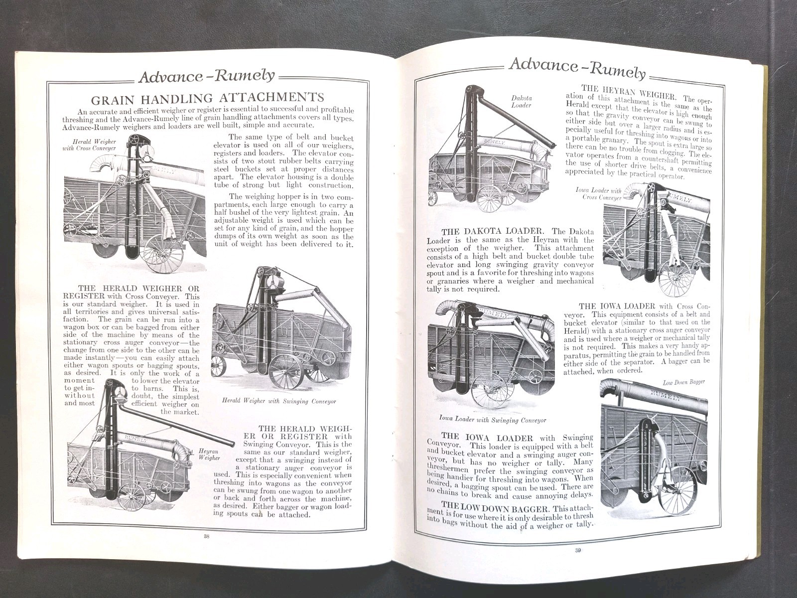 Rumley Oil Pull Tractor Dealer Brochure Manual Print Advertising RARE