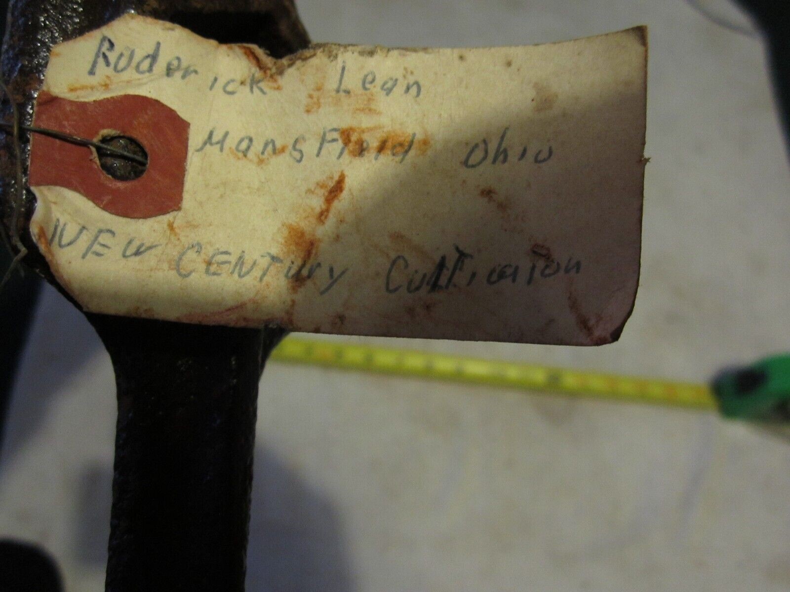 VINTAGE RARE 1910&rsquo;s RODERICK LEAN,OHIO, NEW CENTURY CULTIVATOR, WRENCH,FARM TOOL