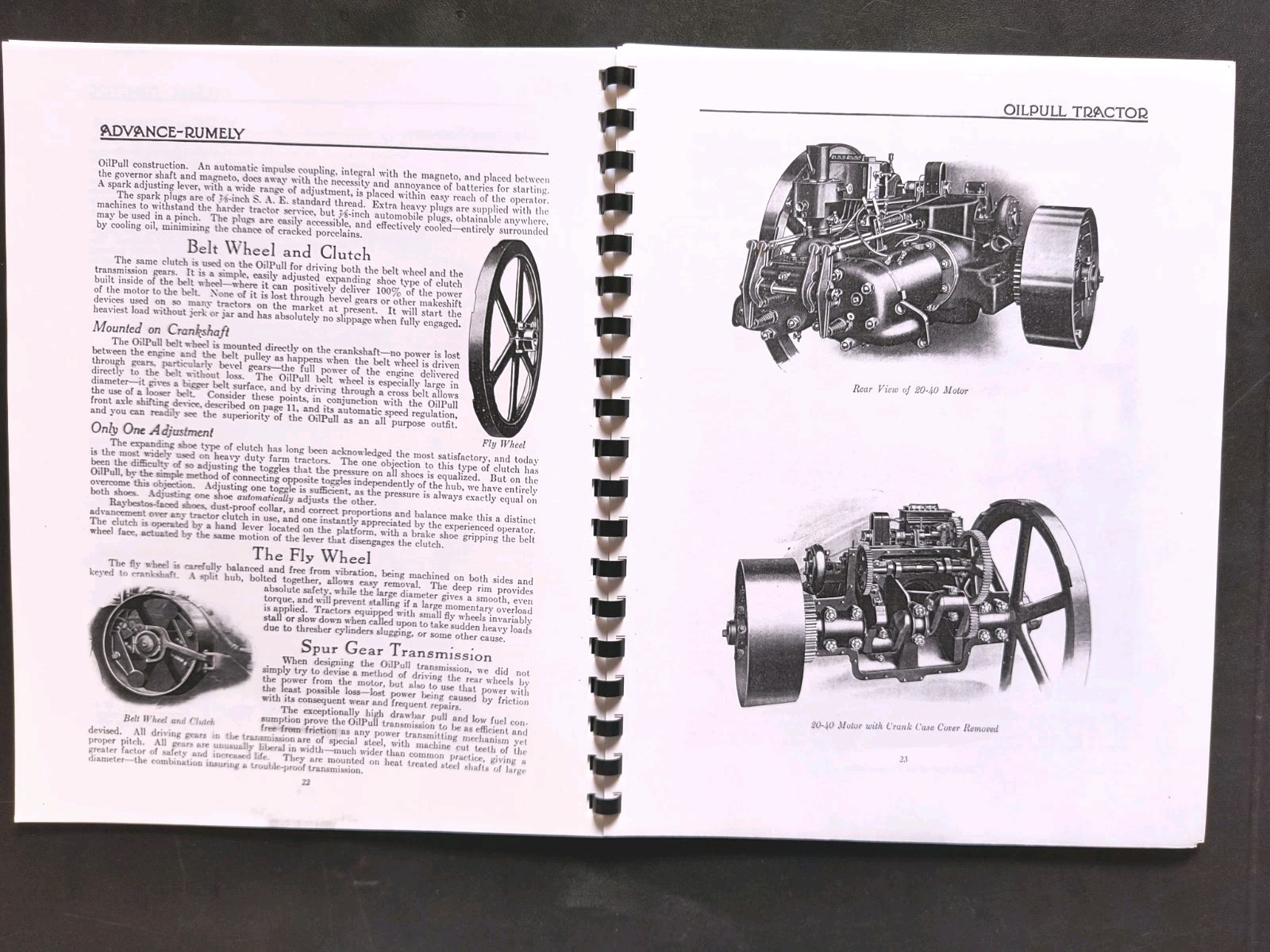 Rumley Oil Pull Tractor Dealer Brochure Owners Manual Print Advertising Reprint