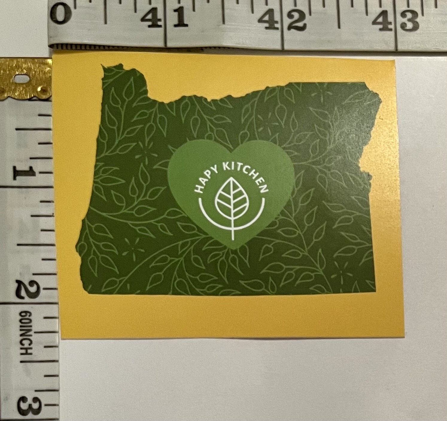 Hapy Kitchen Vinyl Sticker Set- OREGON, USA Cannabis Industry Advertisement
