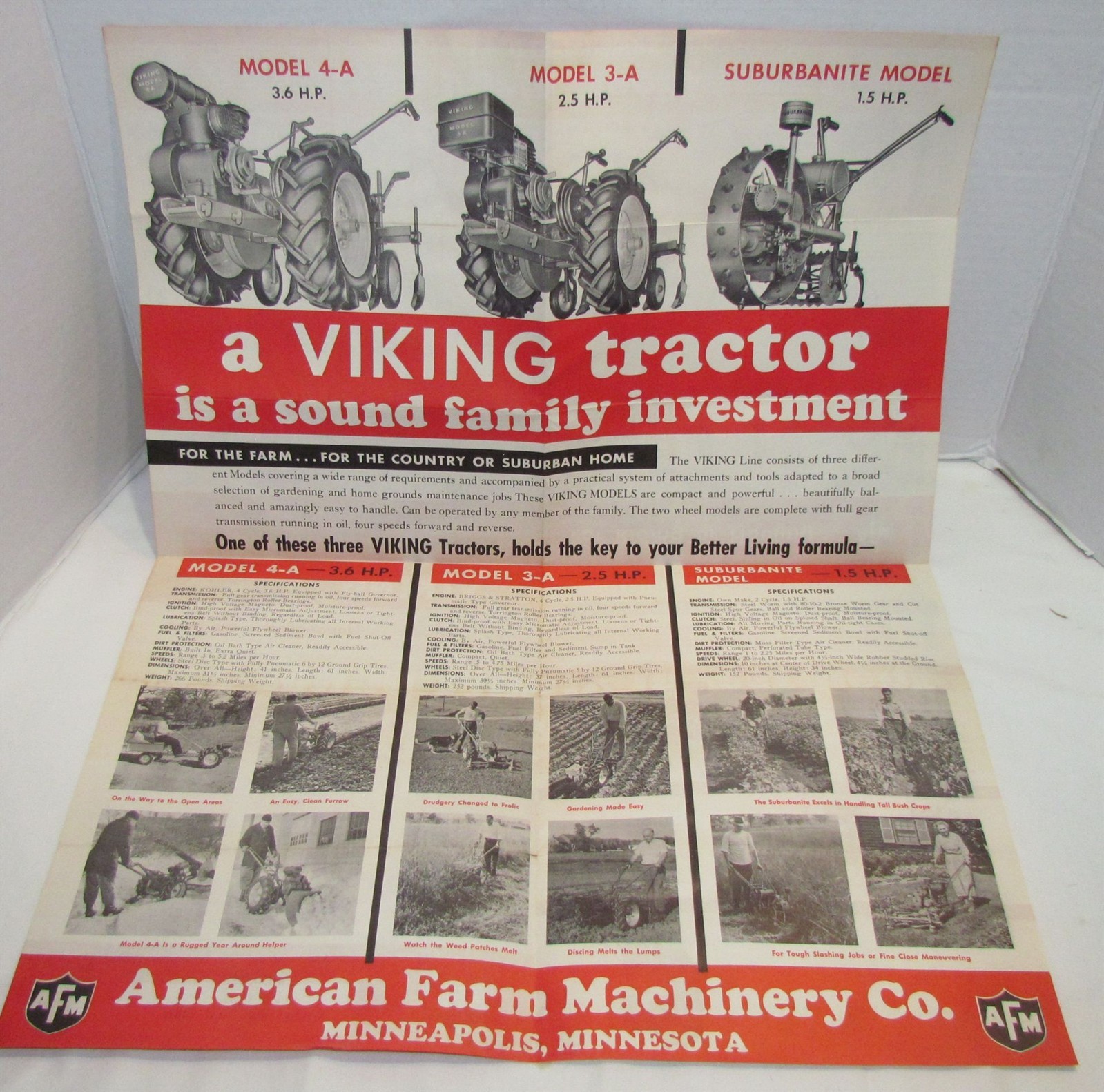 1944 Viking Tractors Catalog Brochure