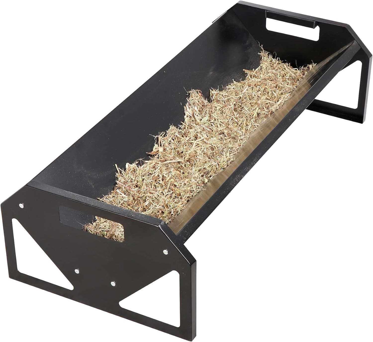 Pasture Feeder 44.2&Prime; Long, Heavy-Duty Large Capacity Livestock Feeder with Deepe