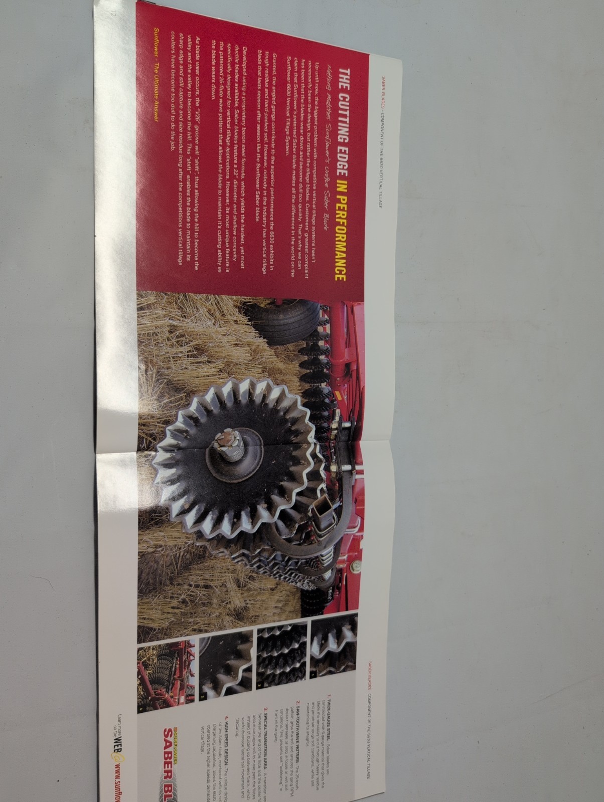 Sunflower Conservation Tillage Sales Brochure *Original Brochure* 2002 Implem