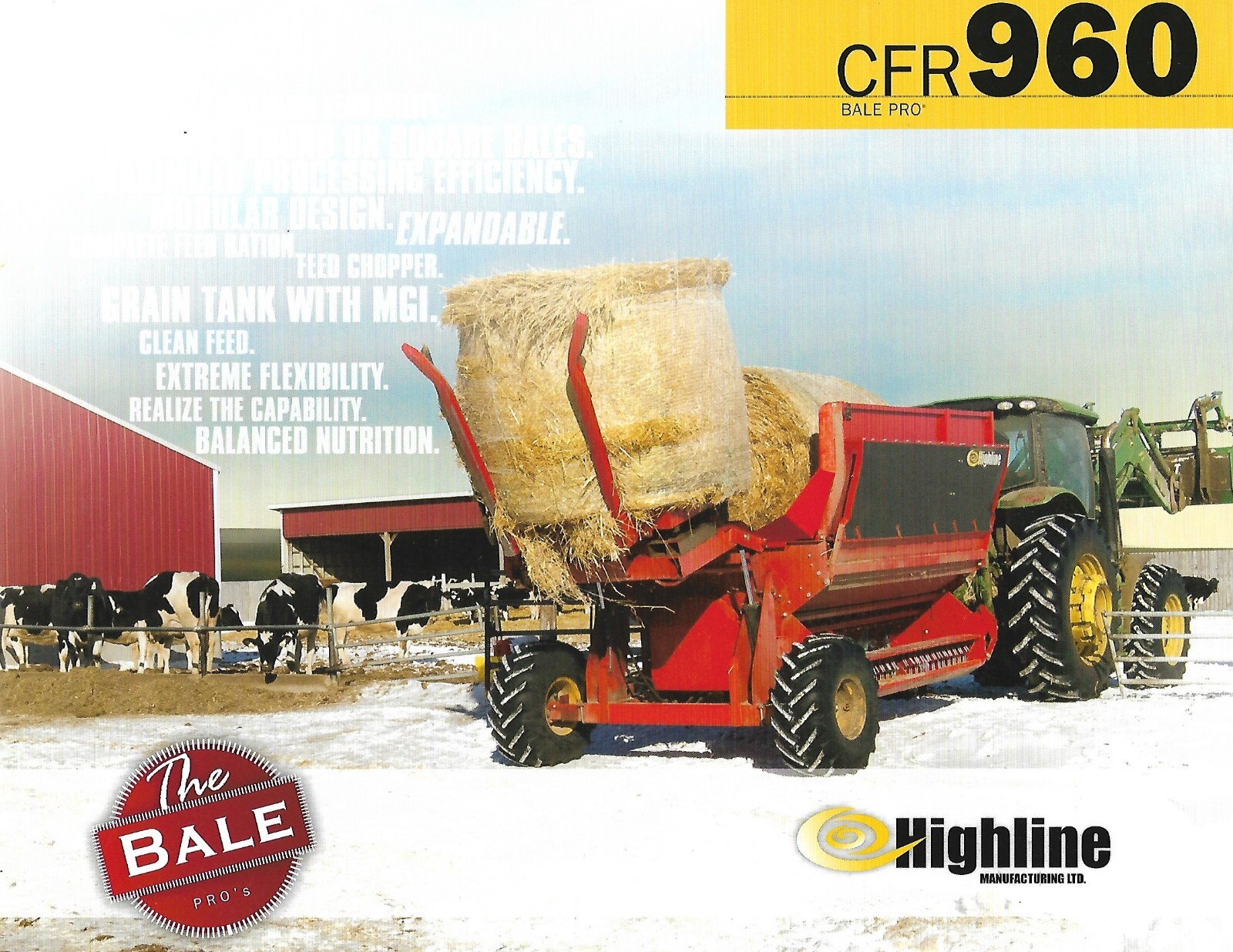 Farm Equipment Brochure – Highline – CFR 960 – Bale Pro – c2015 (F8506)