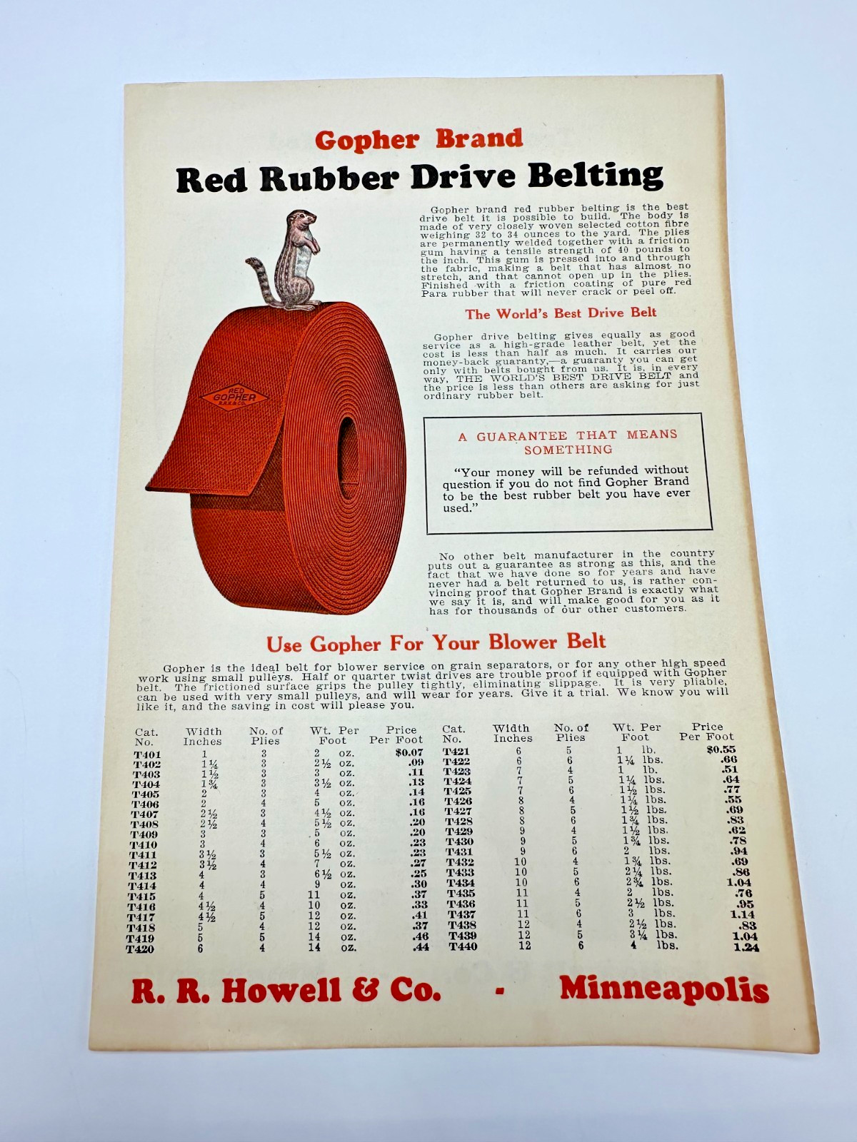 1930 Minneapolis RR Howell Thresher Supple Catalog Lot Letters mailer & more