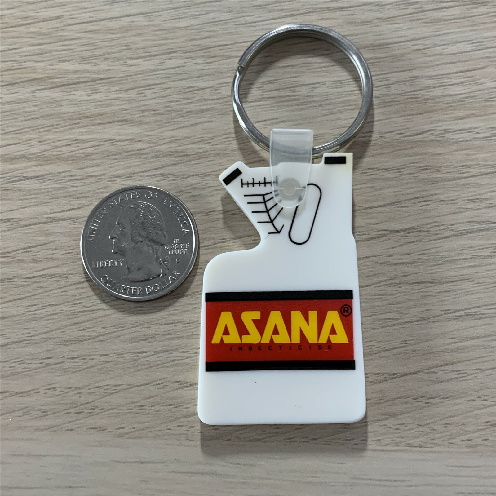 Asana Insecticide Farming Agriculture Vintage Keychain Key Ring #39588