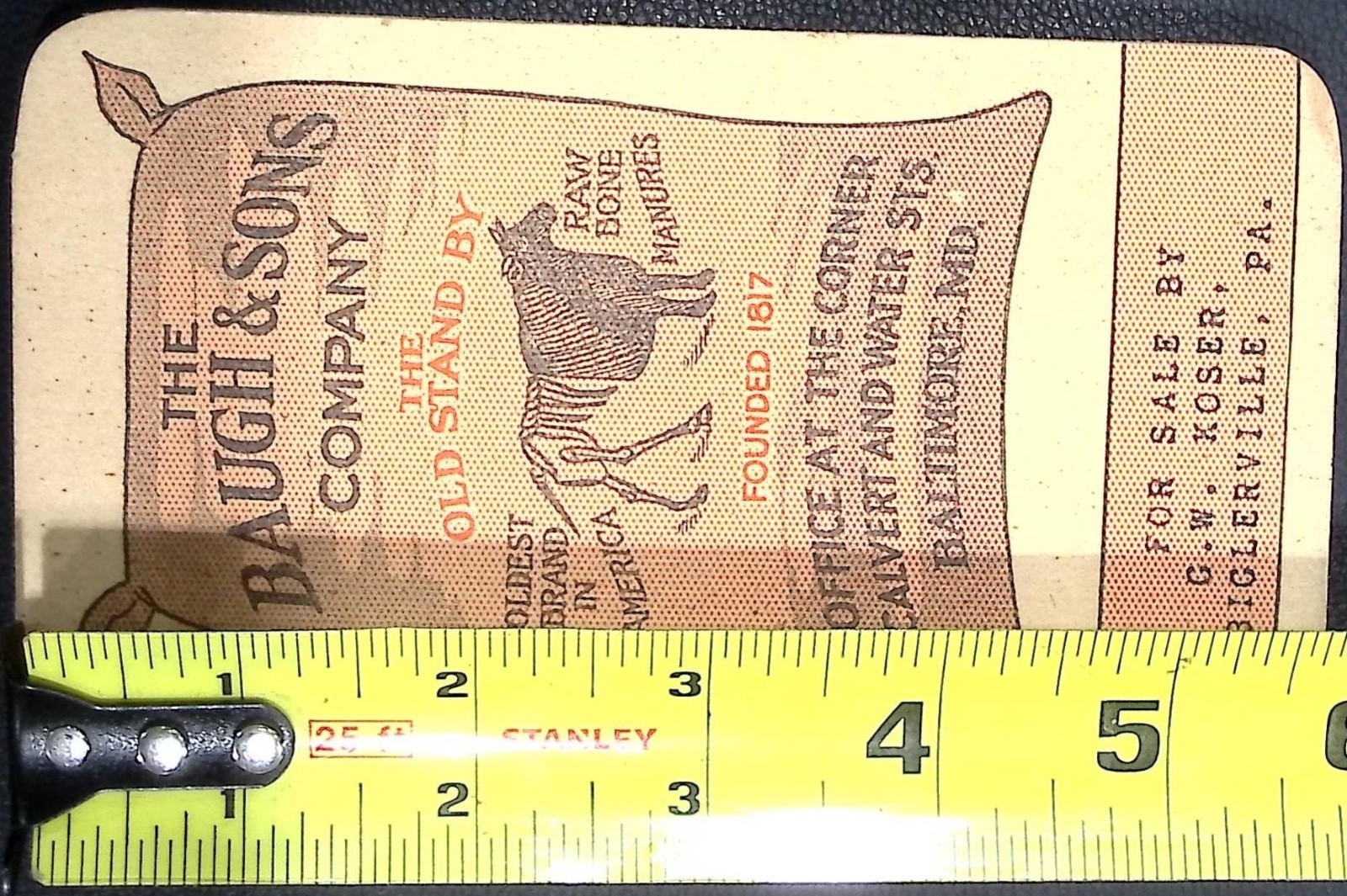 Antique Baugh & Sons Fertilizer Advertising Notebook Baltimore Maryland 1910s