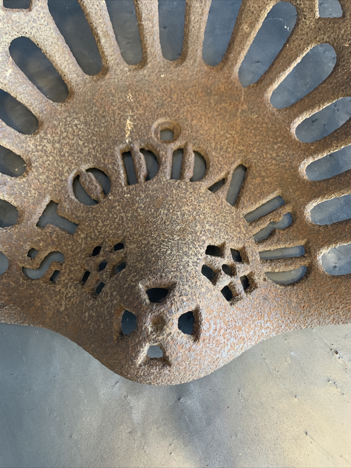 Vintage Stoddard Cast Iron Tractor Seat Antique Farm Tools Equipment