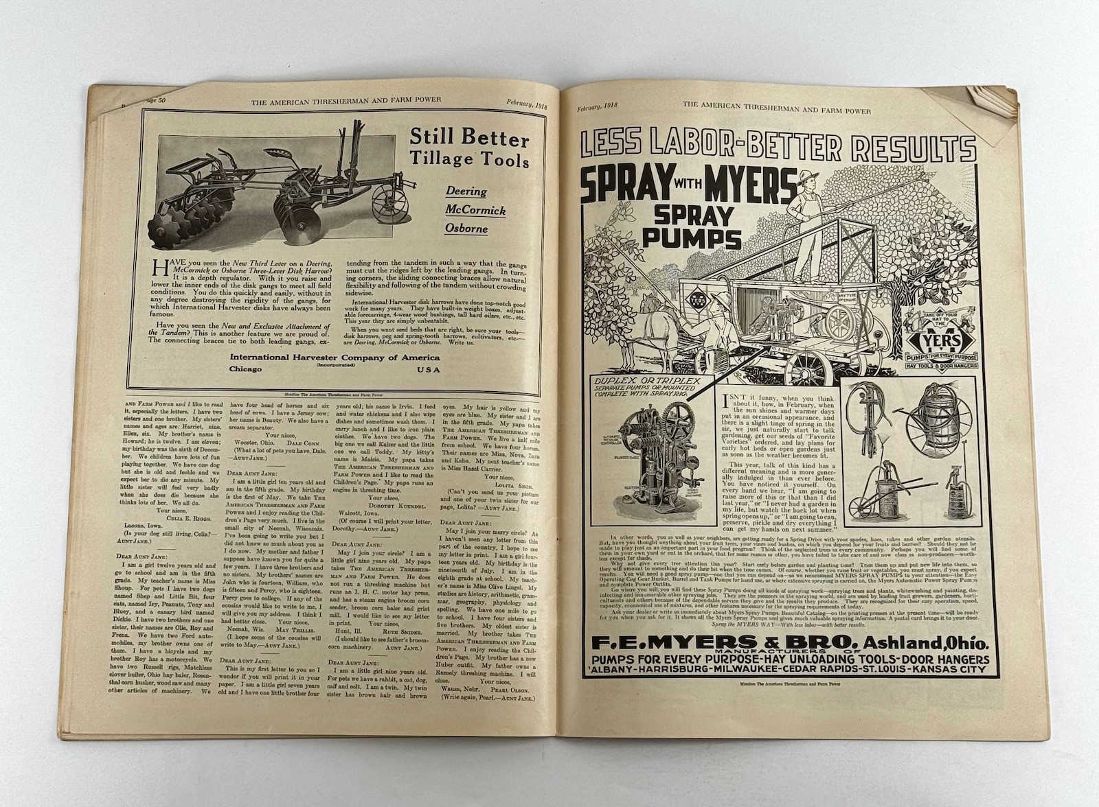 The American Thresherman & Farm Power MAGAZINE February 1918 MADISON, WIS.