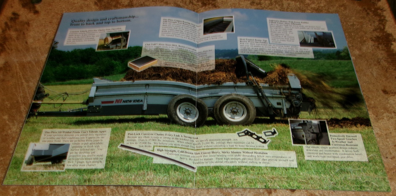 1991 new idea 3600 series spreaders brochure in nice shape used