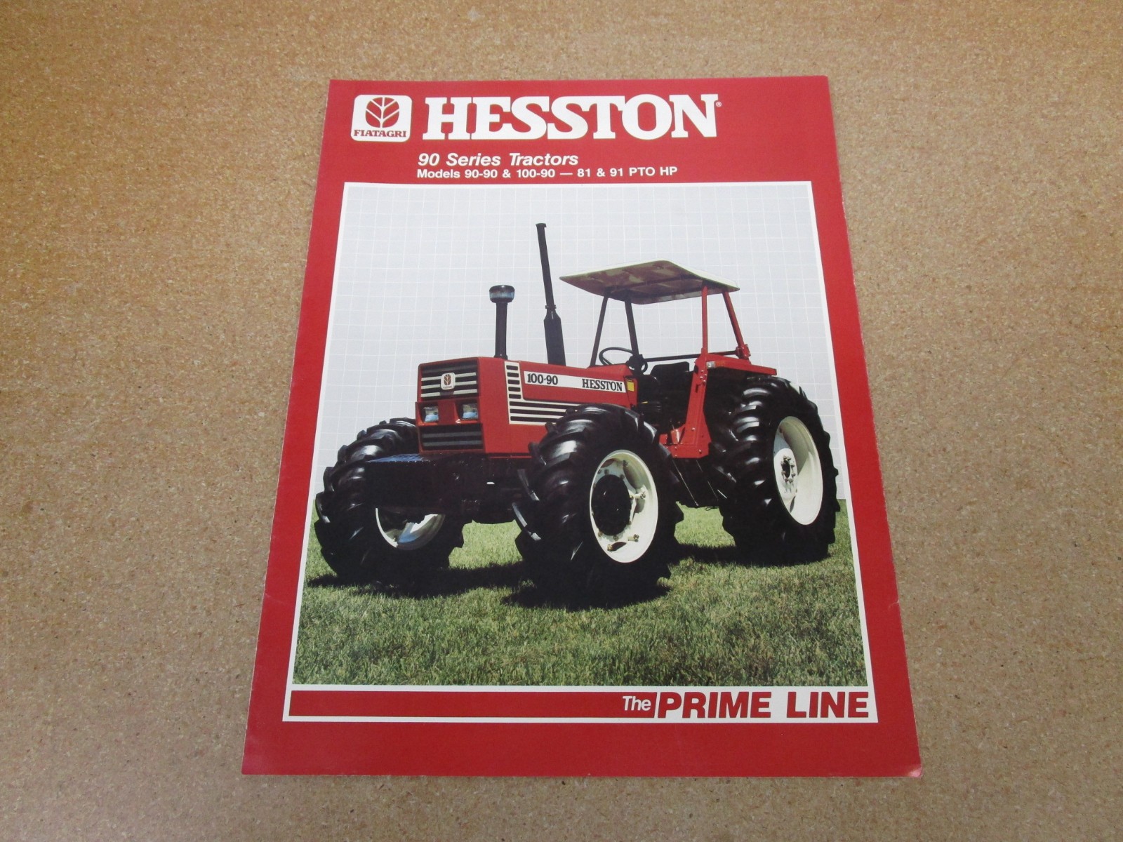 1985 HESSTON 90-series tractor sales brochure 4pg ORIGINAL farm 100-90 90-90