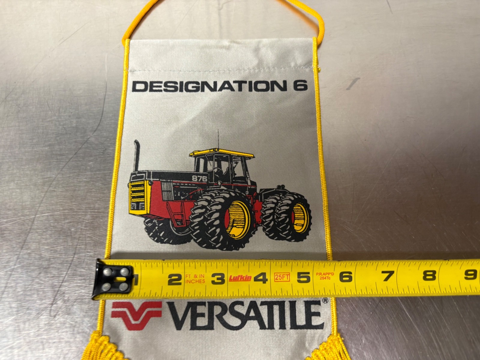 Vintage VERSATILE Designation 6 Tractor Advertising Pennant Banner Sign