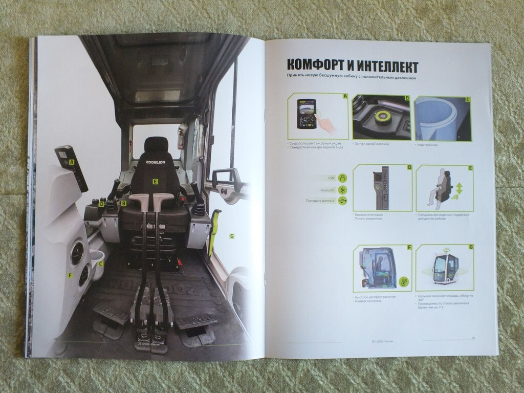 ZOOMLION ZE1250G Chinese Crawler Excavator Mining Equipment Brochure 2024
