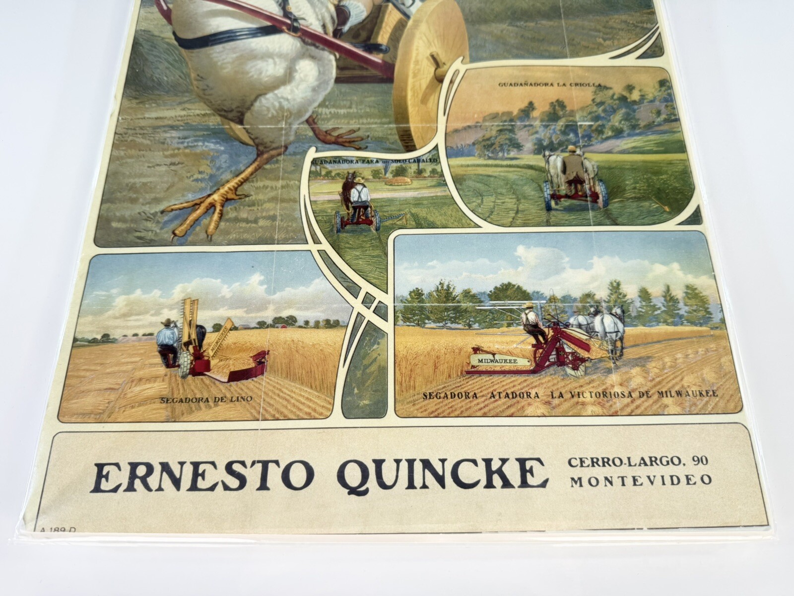 Milwaukee Harvesting Equipment Advertising Poster Historical Society Print 12×17