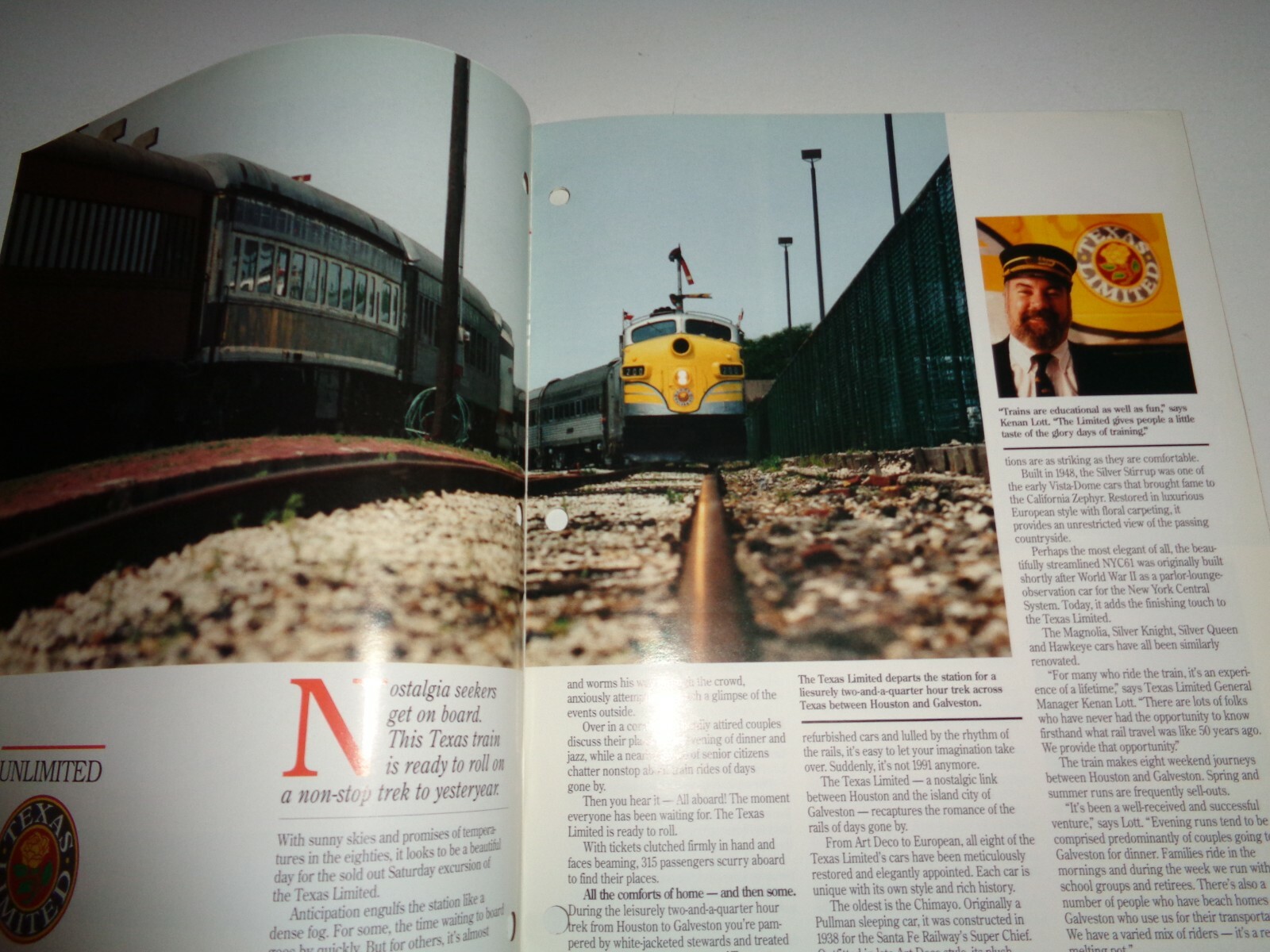 John Deere Summer 1991 Power Source Magazine Brochure Texas Limited Train Engine
