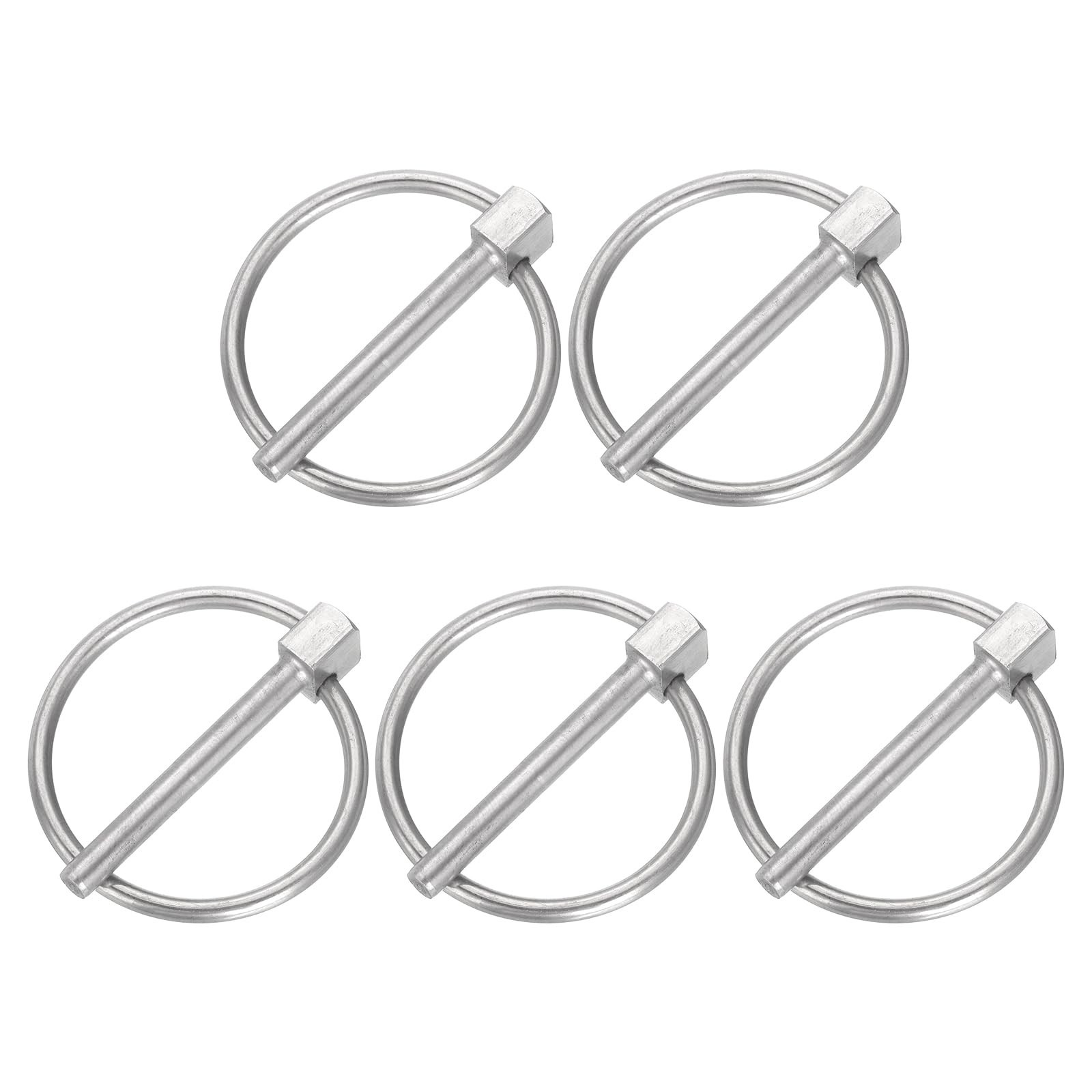 5Pcs Stainless Steel Linch Pins 3/16&Prime; x 1-1/2&Prime; with Ring for Boat Kayak Trailer