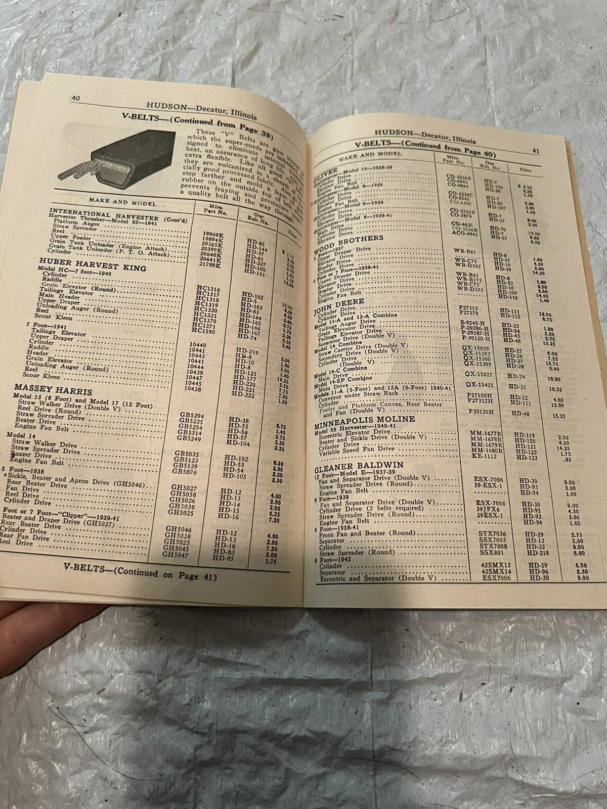 vintage original print the hudson machinery and supply co catalog 1946