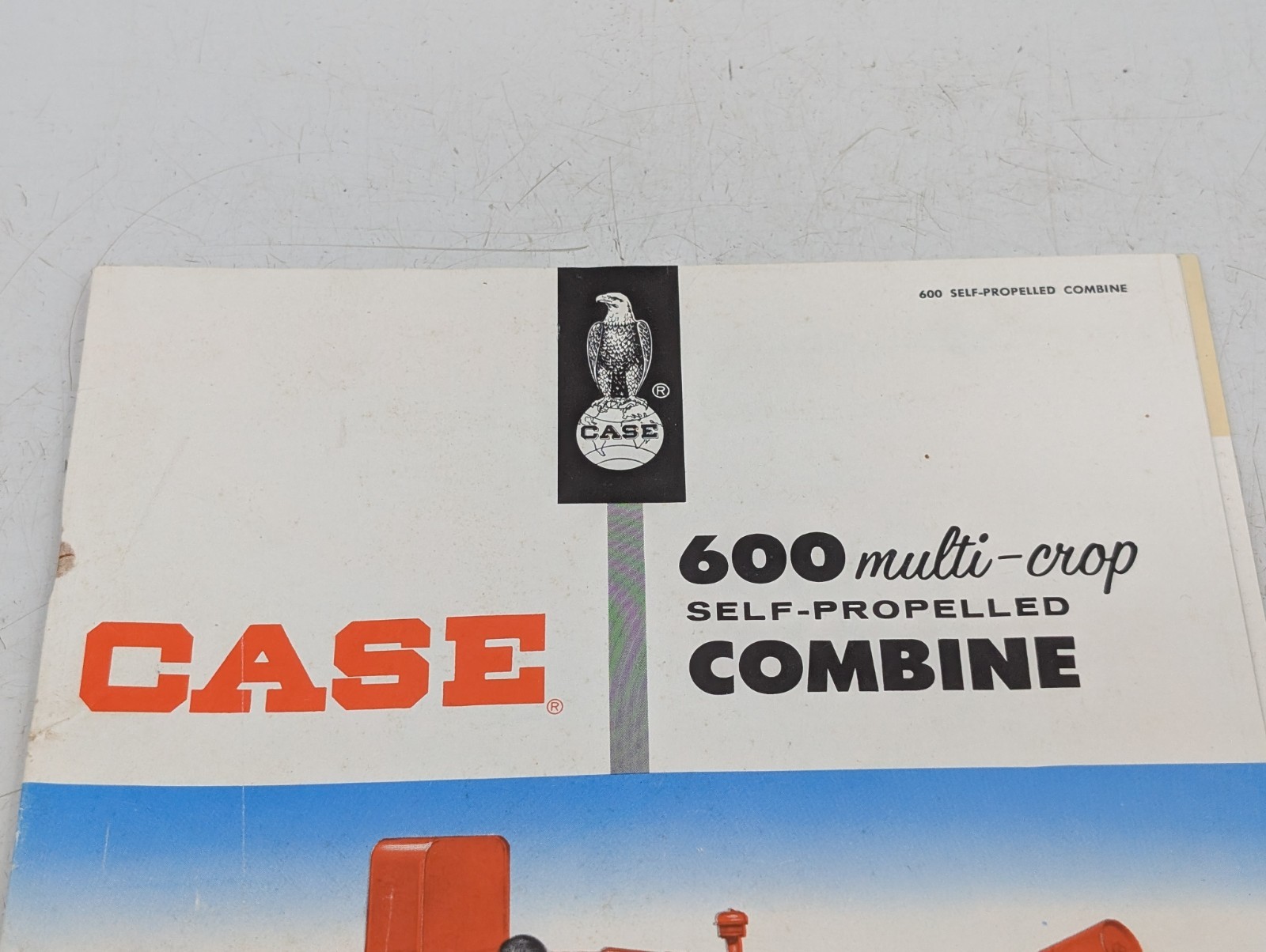 Vintage Case Tractor 600 Combine Dealer Brochure Advertising Book Manual