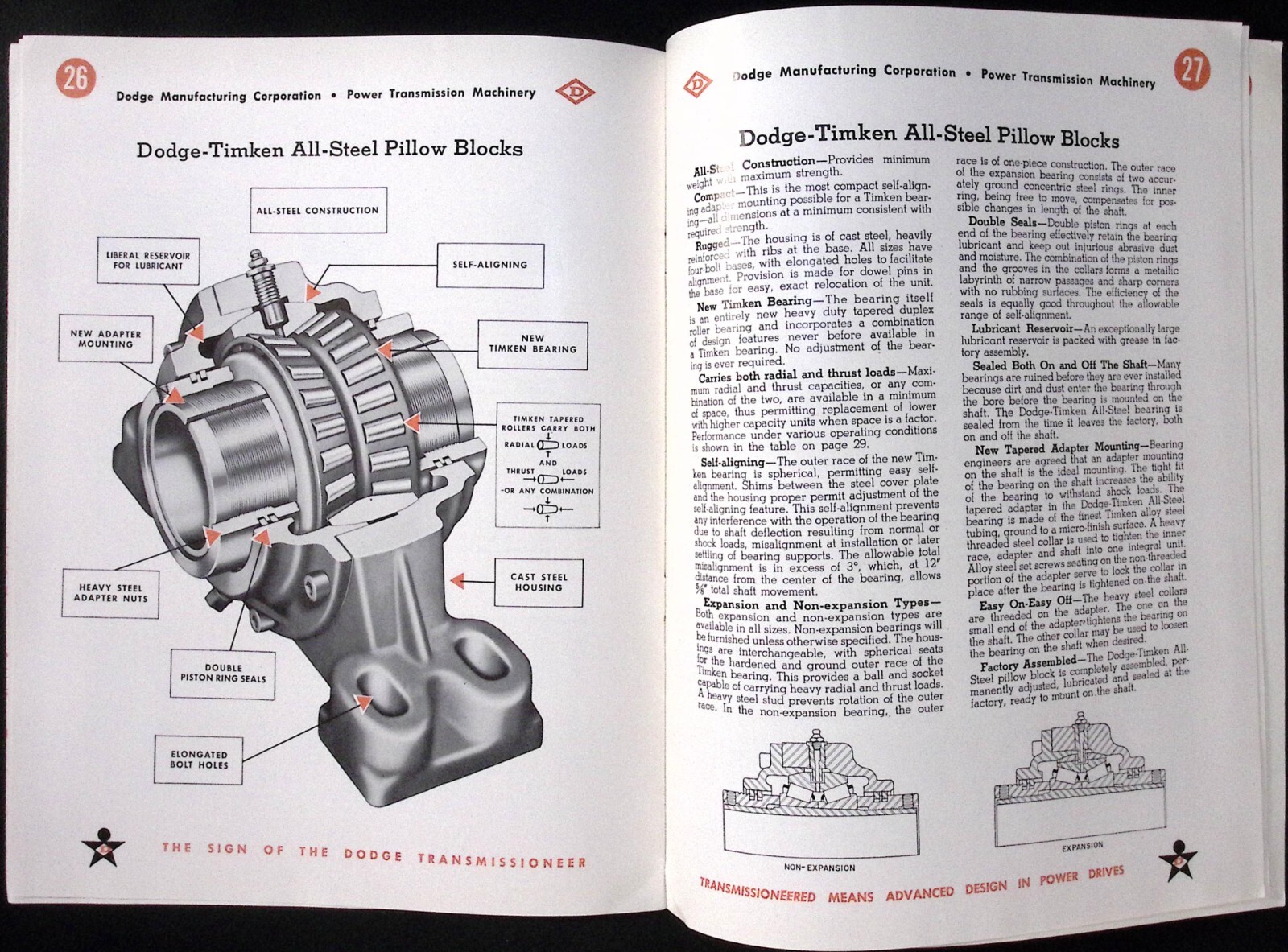 1953 Dodge of Mishawaka IN Rolling Bearings Bulletin A-622