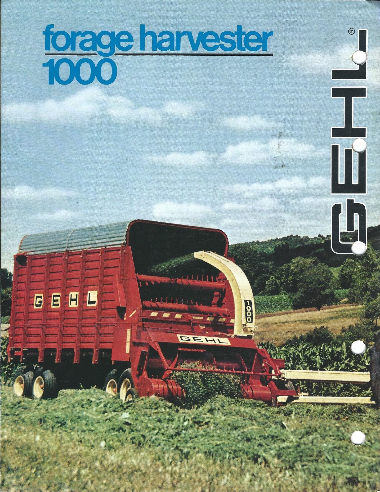 Farm Equipment Brochure – Gehl – 1000 1250 – Forage Harvester c1981 (F6329)
