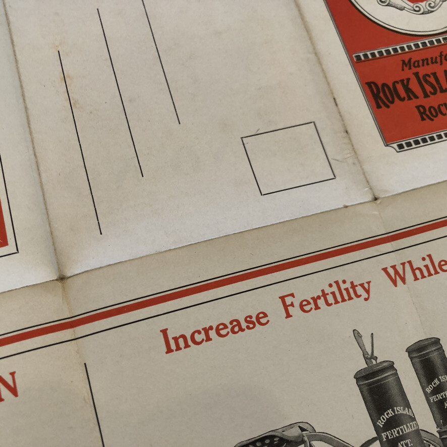 1926 ROCK ISLAND No. 1 CORN PLANTER Plow Co FARM Advertising Antique Brochure