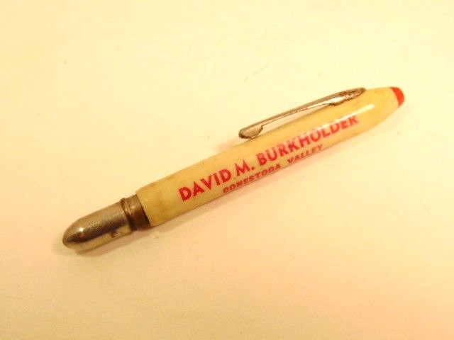 bullet pen: ad for David Burkholder Conestoga Valley Agricultural Limestone