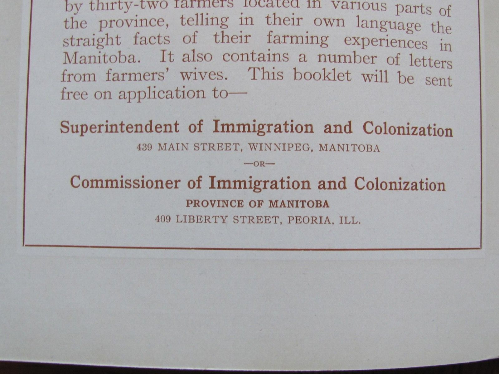 1917 FARMING BOOKLET LIVESTOCK RAISING IN MANITOBA CANADA IMMIGRATION DEPT