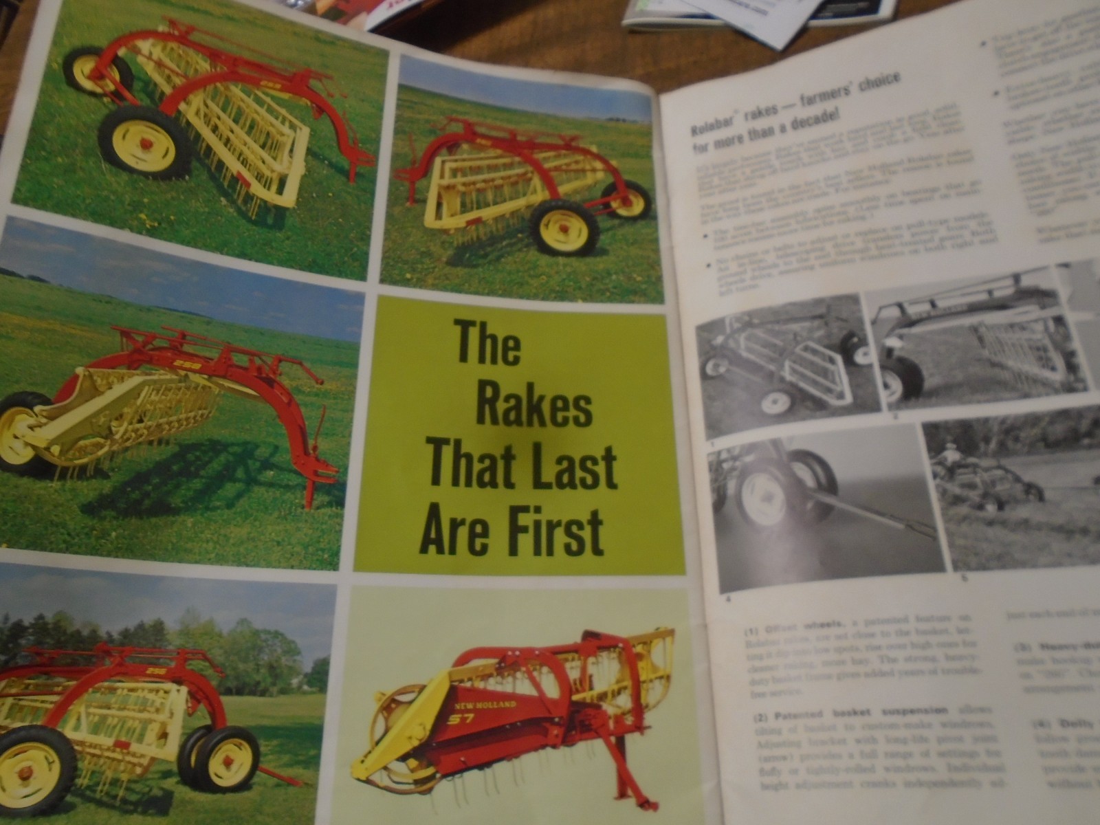 Vintage 1968 Sperry Rand New Holland Farmers Choice Baler Sales Brochure Mowers