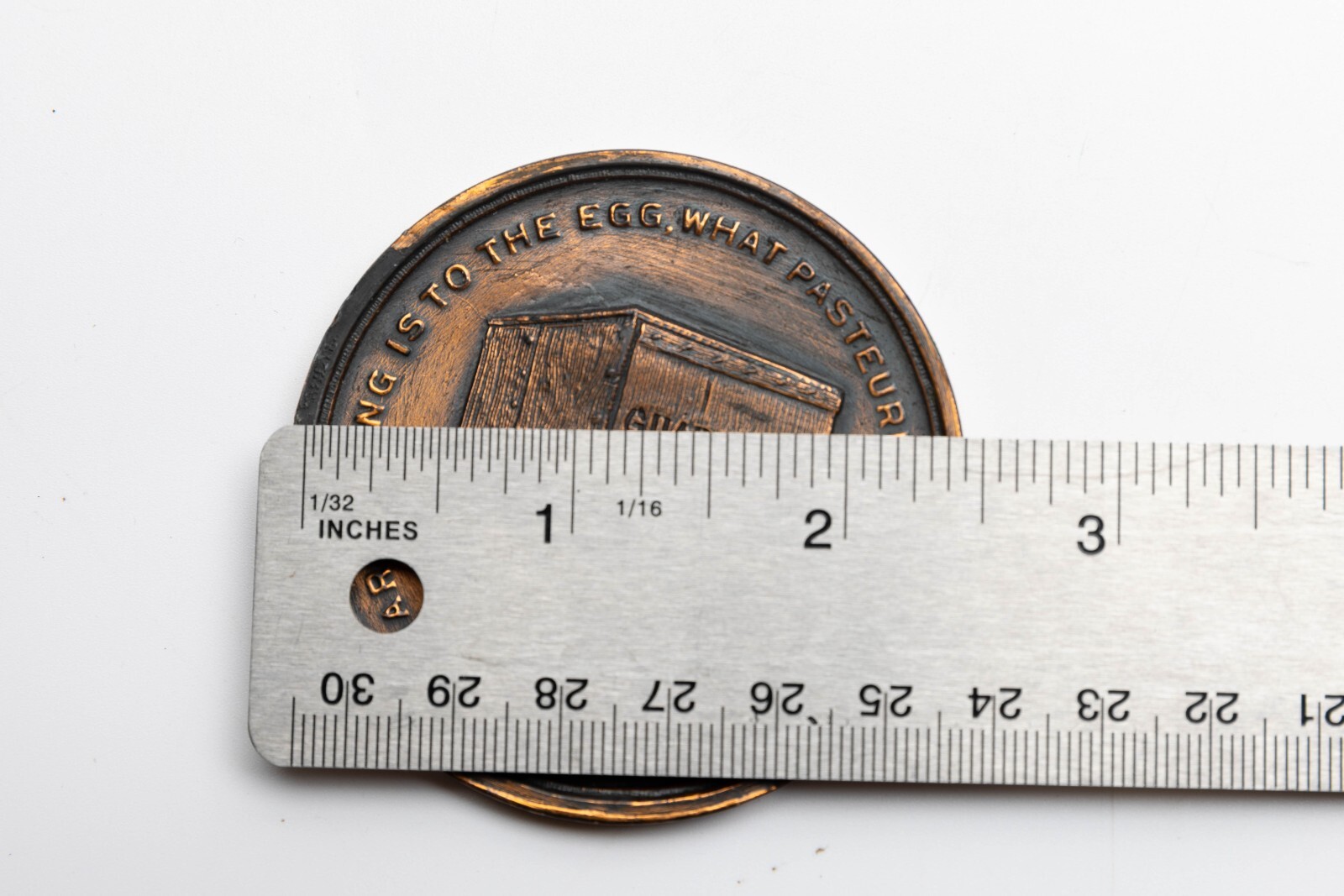 VTG Guaranty Egg Corp NJ Large Token Medallion Advertising