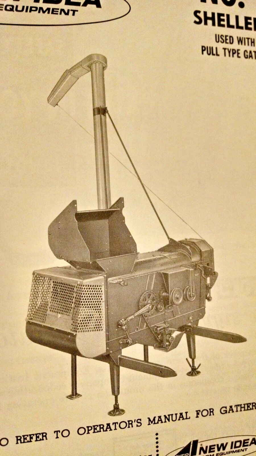 AVCO NEW IDEA SHELLER 314 OPERATOR&rsquo;S MANUAL CS-157 2 ROW PULL TYPE 2500-9/68-OZ.