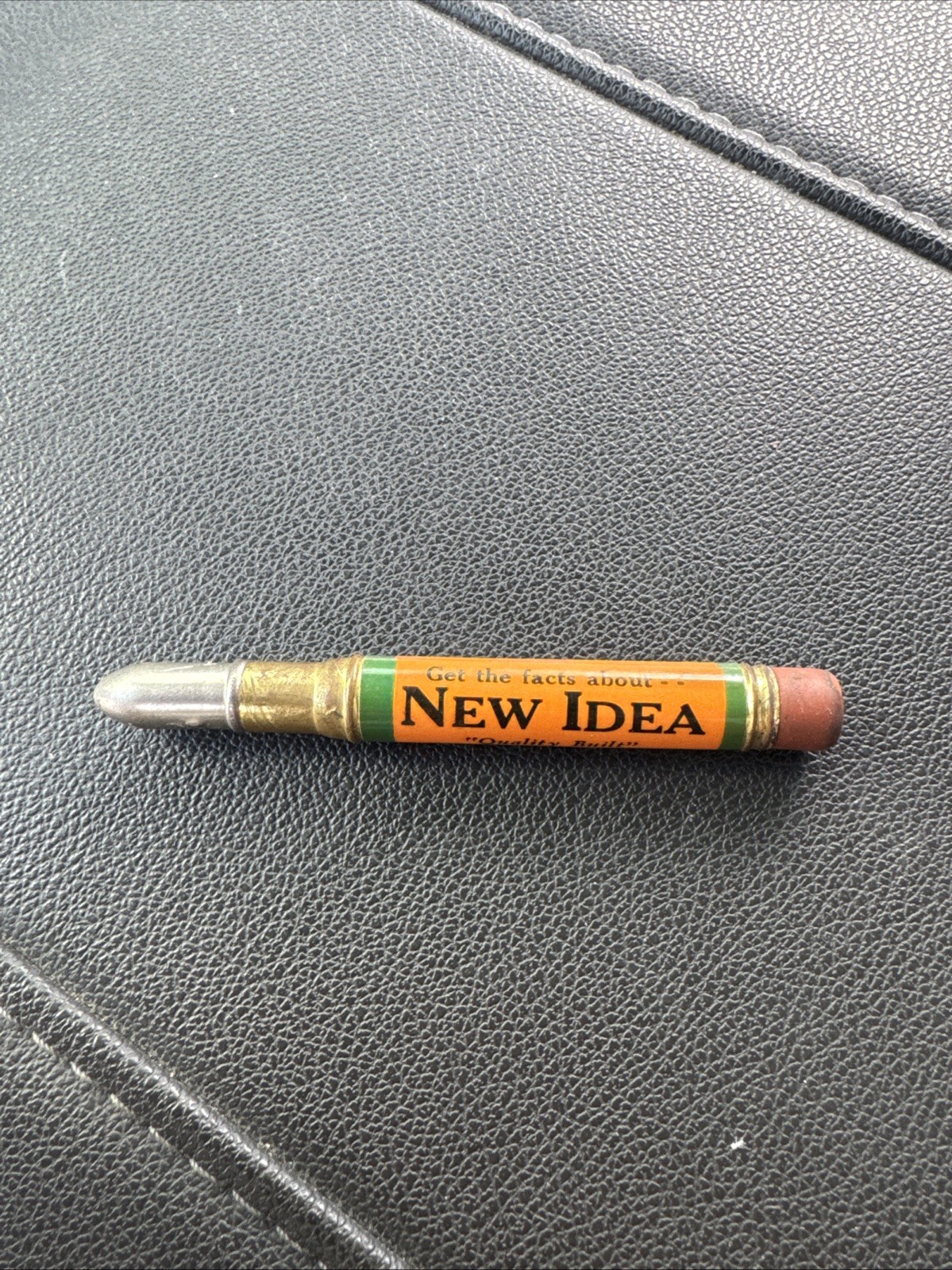 Vintage NEW IDEA FARM EQUIPMENT BULLET PENCIL Advertising Sandwich Illinois