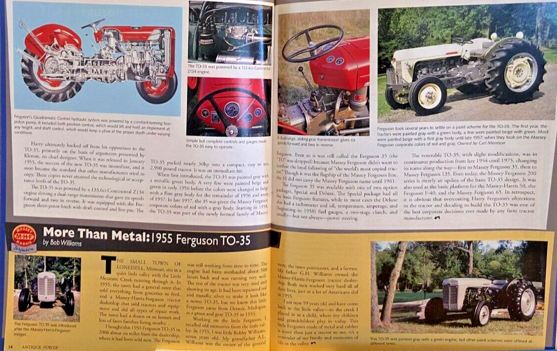 Antique Power Tractor Collectors Magazine May June 2008 Birth Of Massey Ferguson