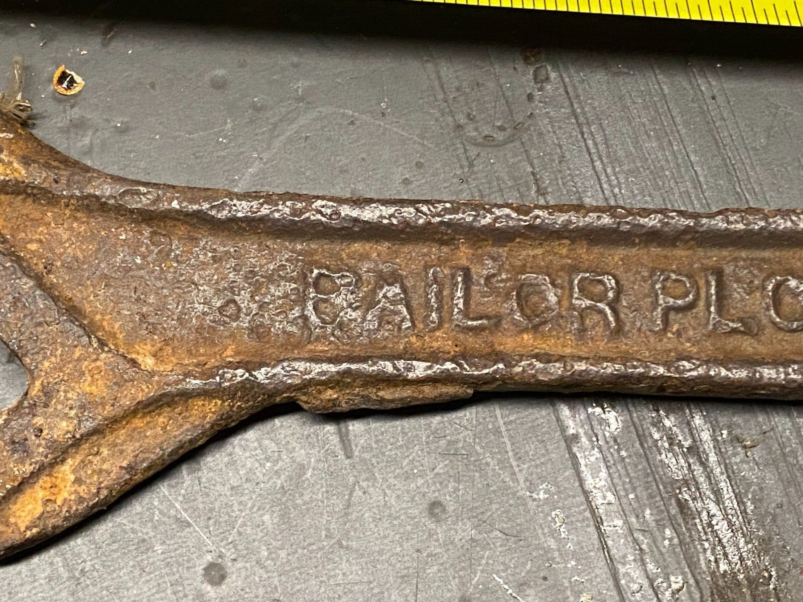 BAILOR PLOW Co. Vintage Cultivator Wrench #C49 BAILOR PLOW Atchison Kansas FARM