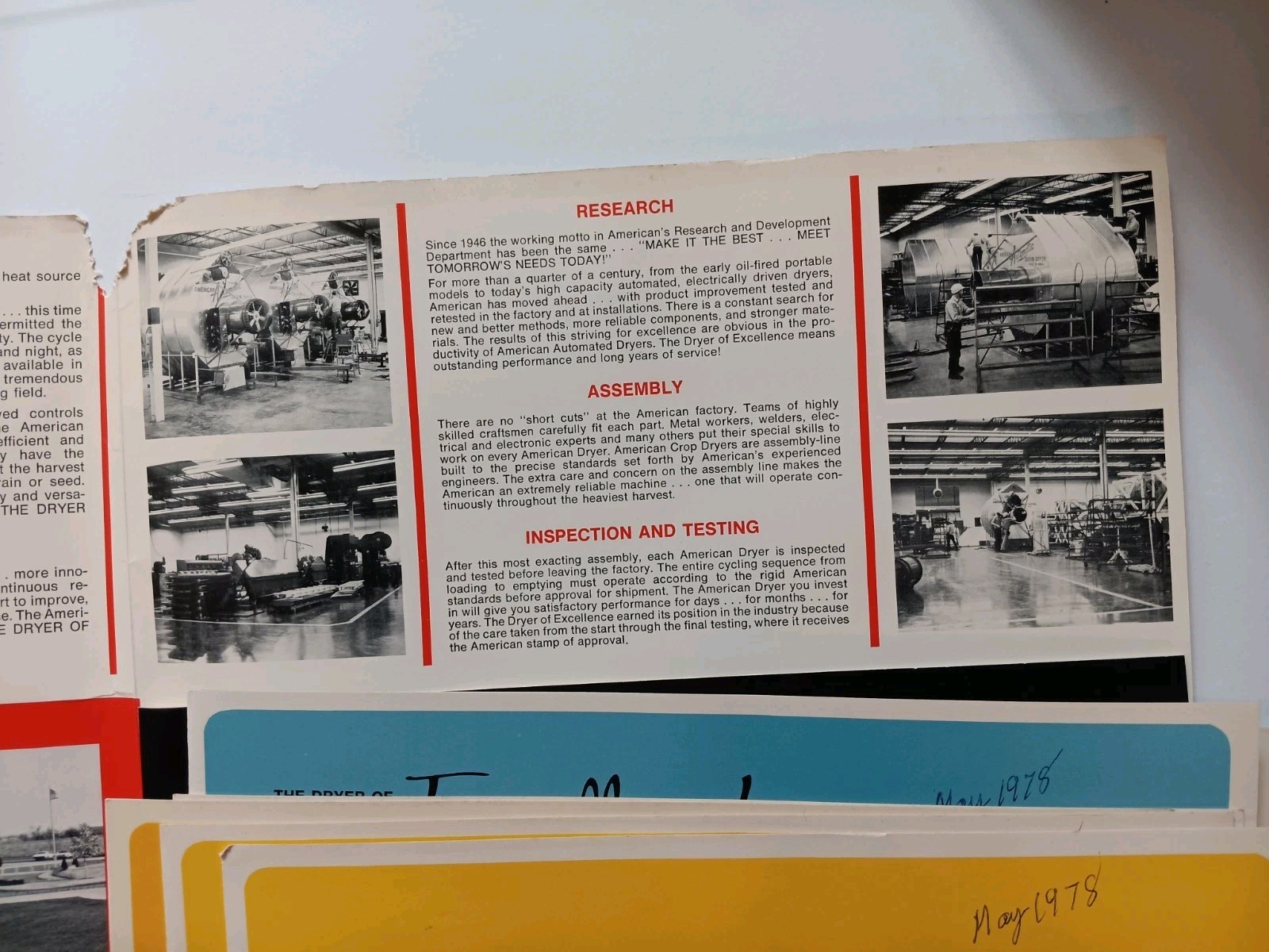 American Farm Equipment Co Sales Advertising Folder With Flyers 1978