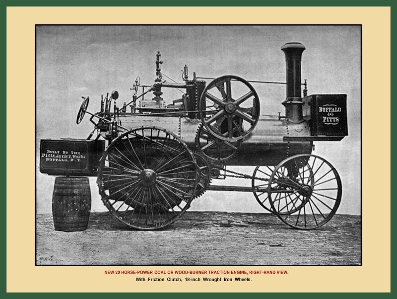 1893 Buffalo Pitts 20HP Steam Traction Engine NEW Metal Sign: 12×16&Prime; Ships Free