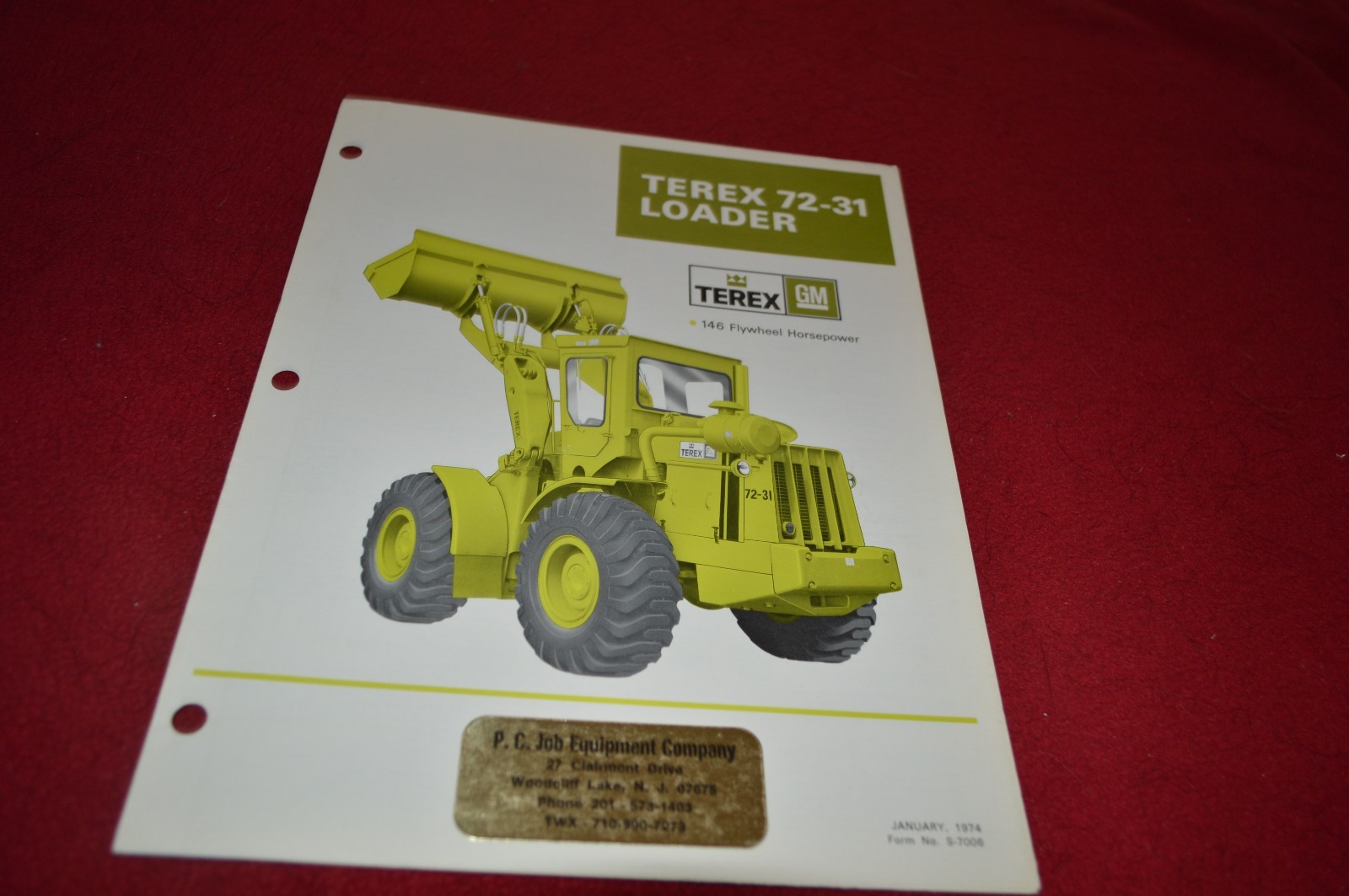 Terex 72-31 Loader Dealer&rsquo;s Brochure DCPA4