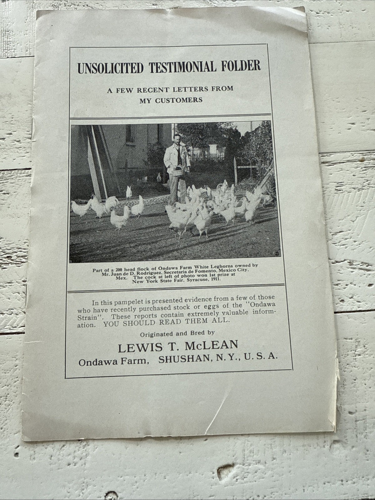 Vintage Farm & Poultry Pamphlet Lot 1940s Fertilizer Dr Hess Chickens Agricultur