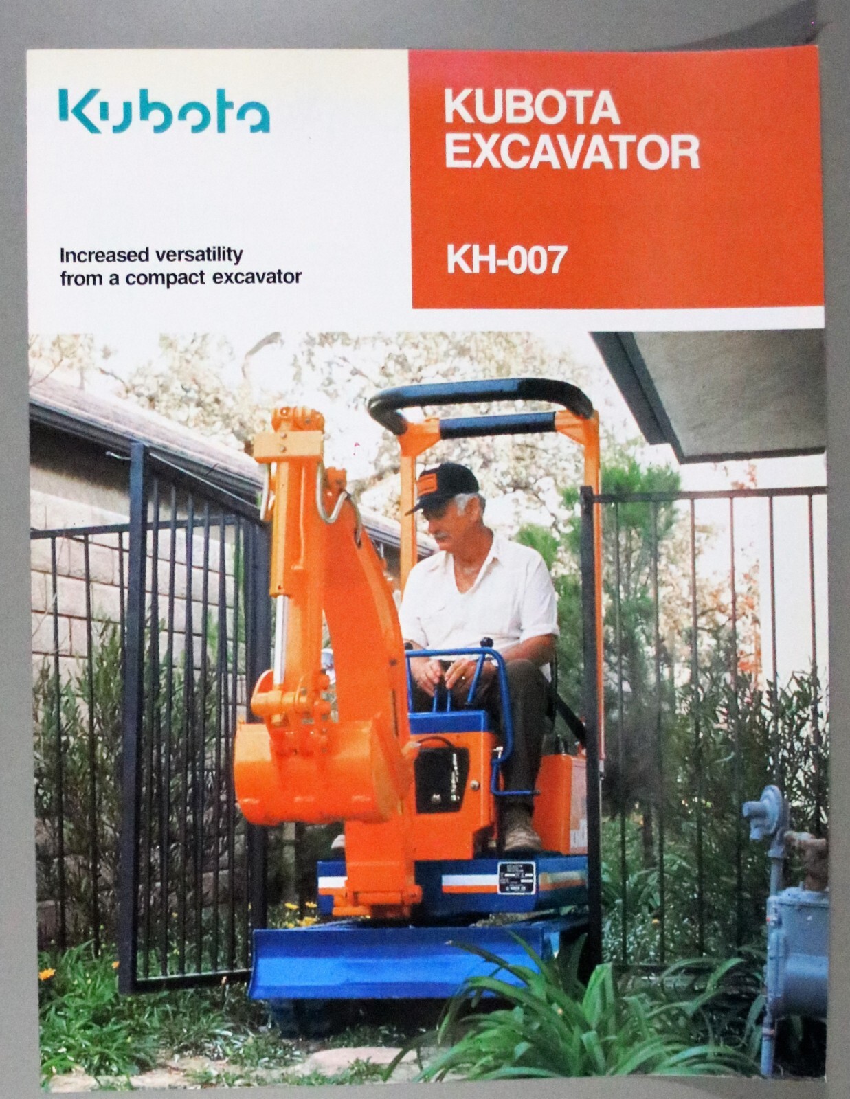 KUBOTA Brochures/Literature Excavator KX-007 (J)