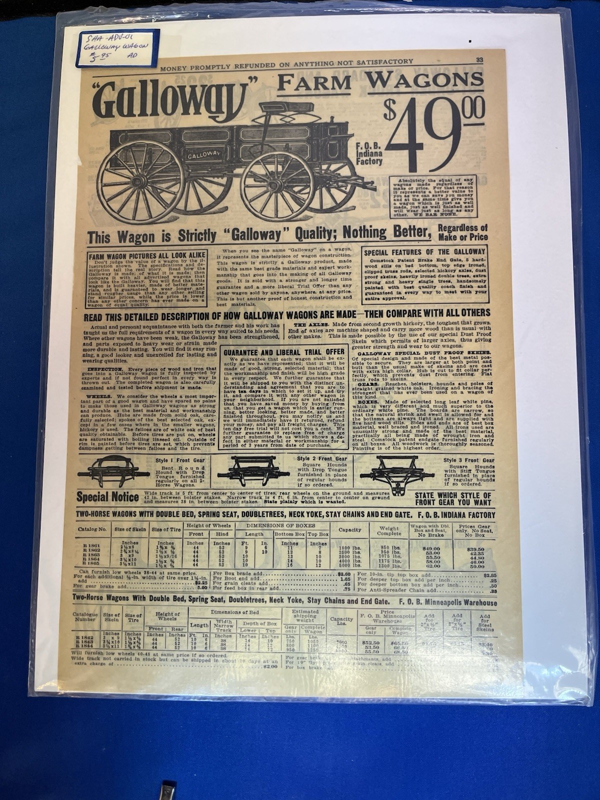 ANOTHER LOT OF 14 VINTAGE ORIGINAL FARM MACHINE ADS-1907 T0 1930-TAKE A LOOK!