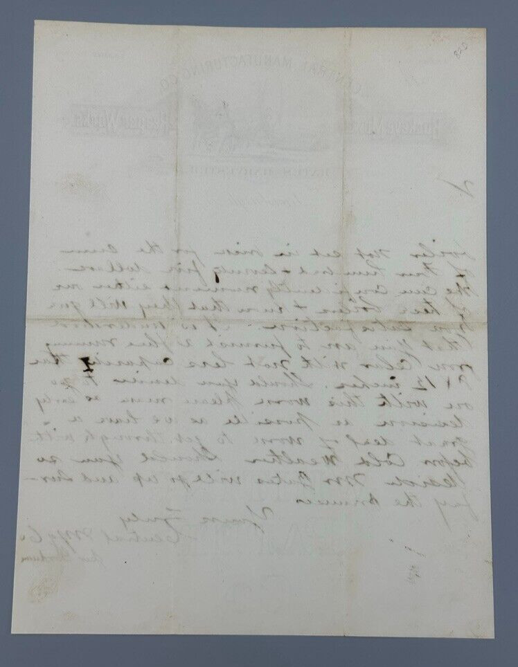 1880 BUCKEYE MOWER Bates Harvester Antique FARM Advertising Letter LEWISBURGH PA