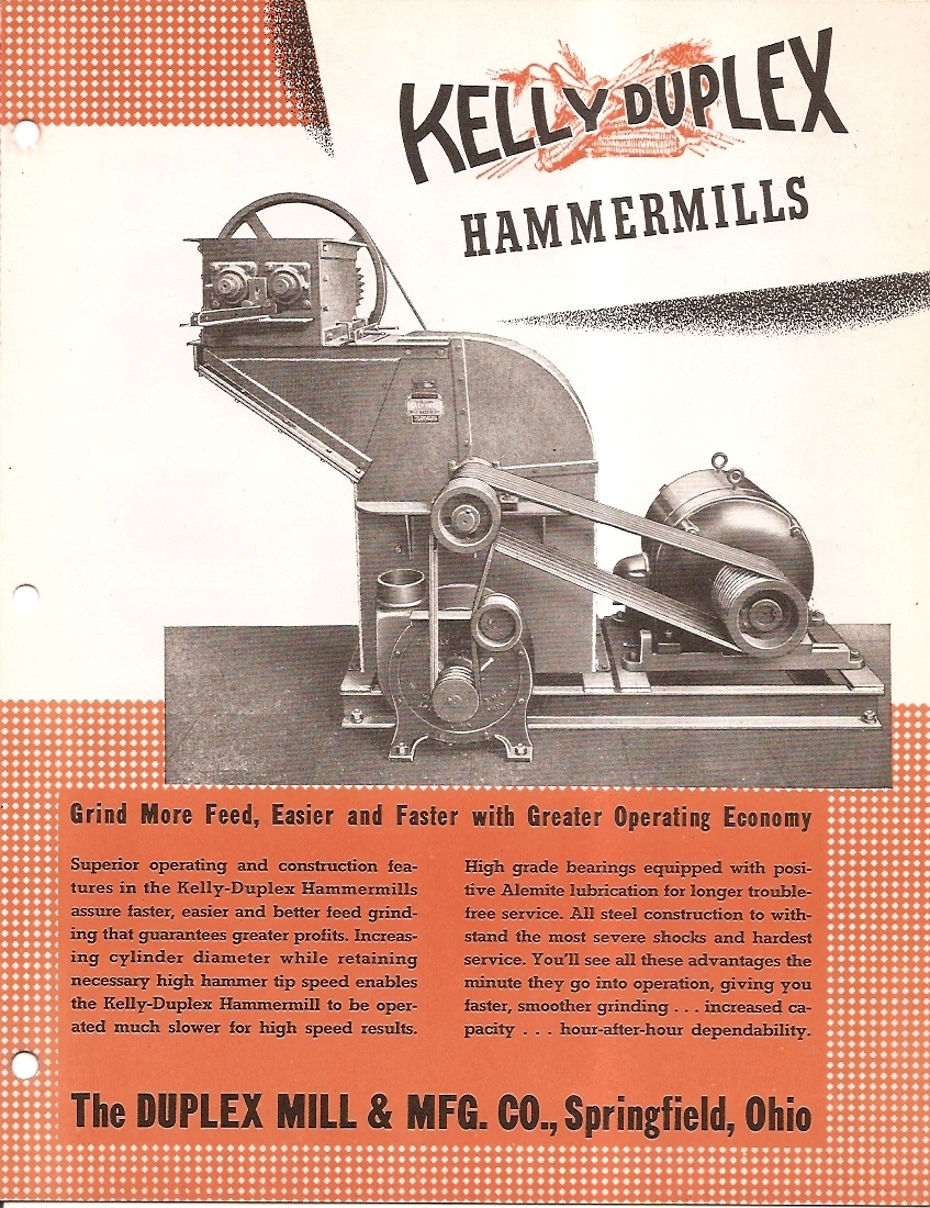 Farm Equipment Brochure – Kelly Duplex – Hammermill Magnetic Separator (F3388)
