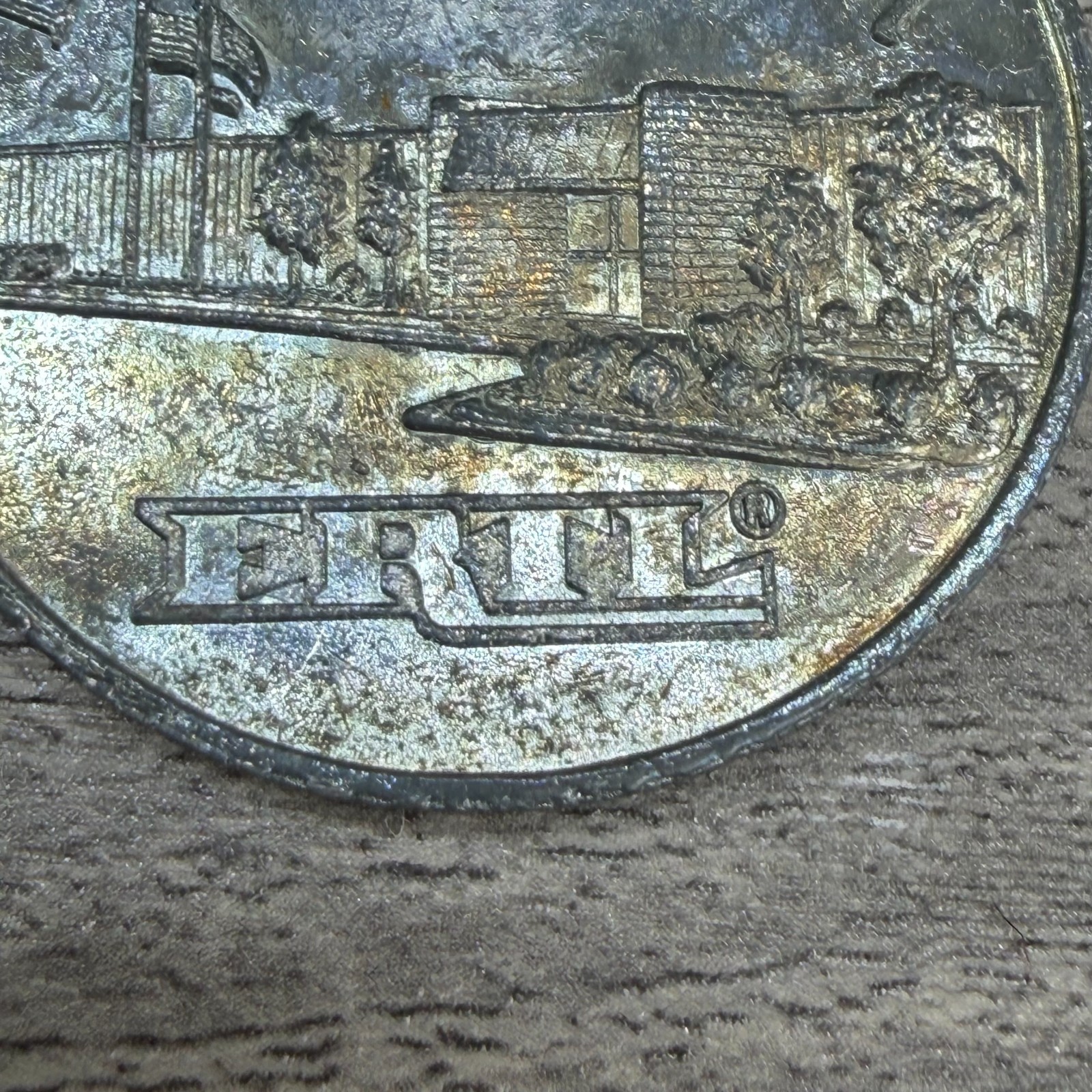 Vtg 1991 ERTL Dollar Tractor Coin Token Farm Toy Promo Commemorative Piece