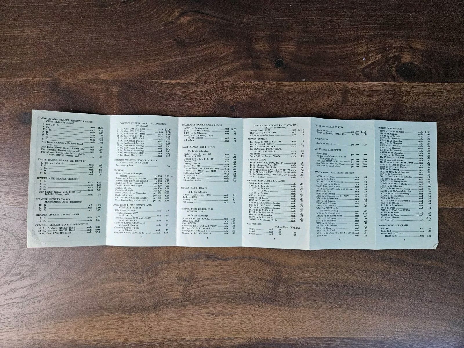 Antique 1934 Dealers Price List Brochure Beck Supply Company Columbus Ohio