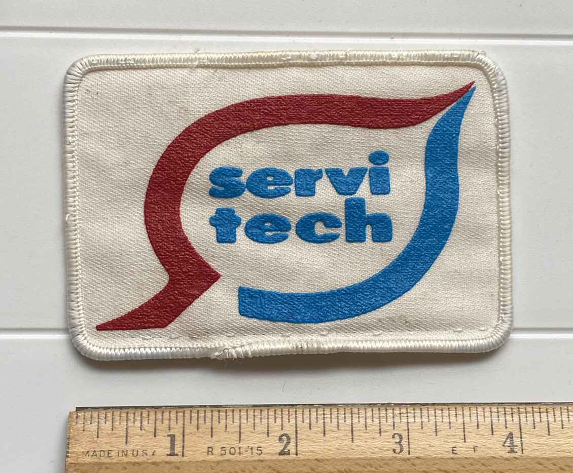 Servi Tech Agricultural Crop Laboratory Red Blue Logo Embroidered Patch Badge