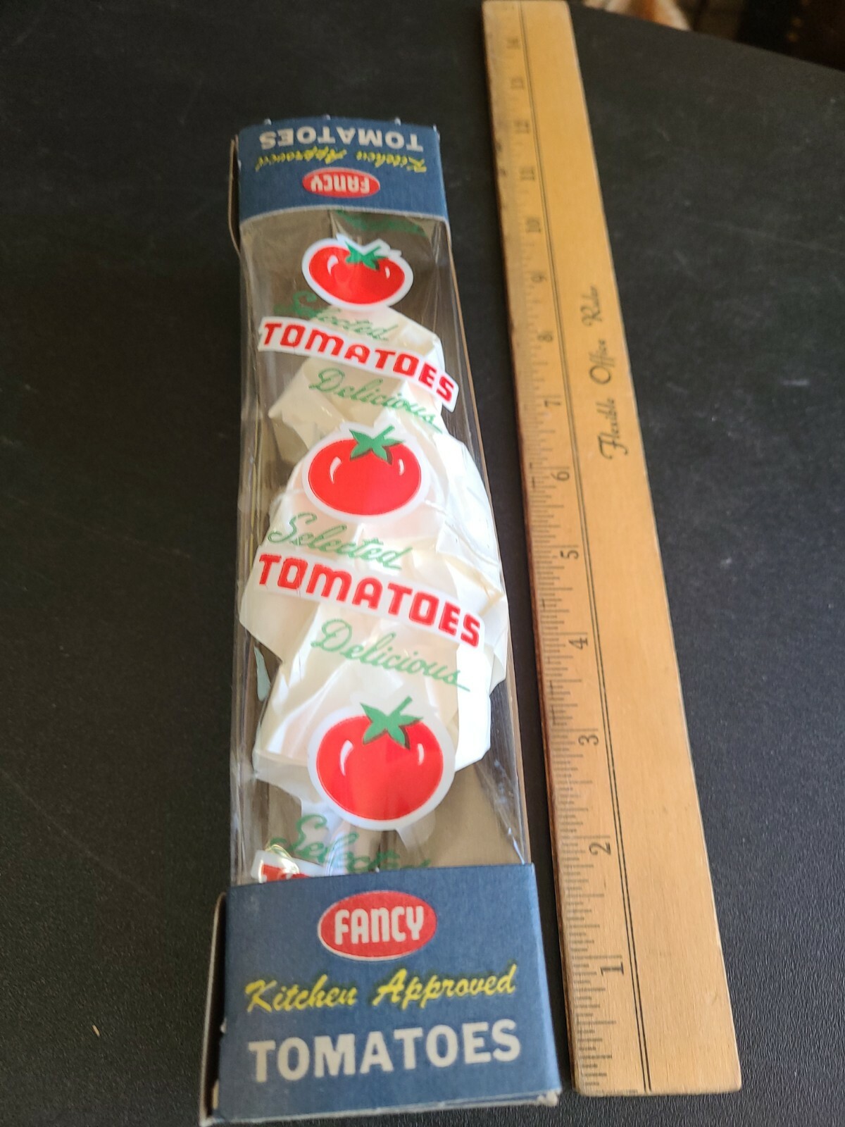 Vintage 1950s NOS Pinup Farmer Girl Tomatoes Box Package