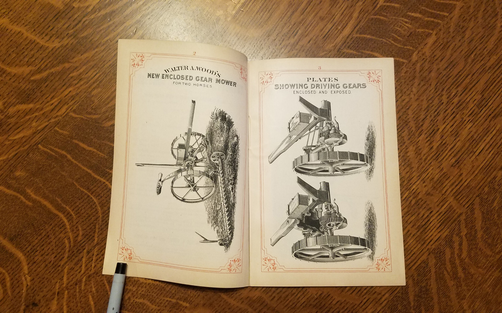 1878 Walter A. Wood Harvesting Machine Mower Reaper Catalog Brochure