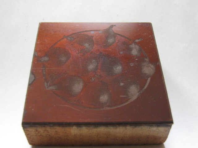 Antique BASKET OF ONIONS Abbott Cobb Seed Catalog PRINTERS BLOCK Photo Negative